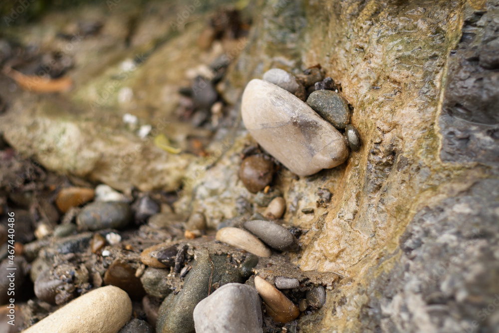 stones on the beach stones on the beach