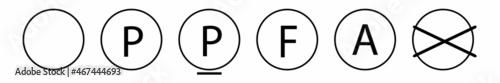 Dry cleaning vector guide icons.
