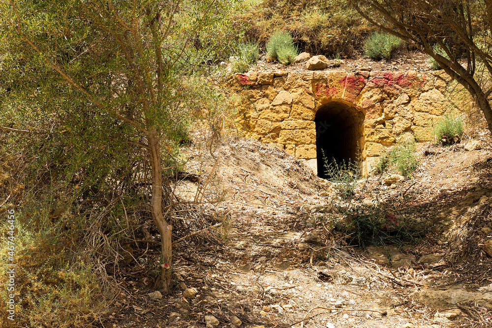 Natural Landscapes of The Garden of Kolymbethra (Giardino della Kolymbetra) in The Valley of Temples, Agrigento, Sicily, Italy. Natural Landscapes of The Garden of Kolymbethra (Giardino della Kolymbetra) in The Valley of Temples, Agrigento, Sicily, Italy.