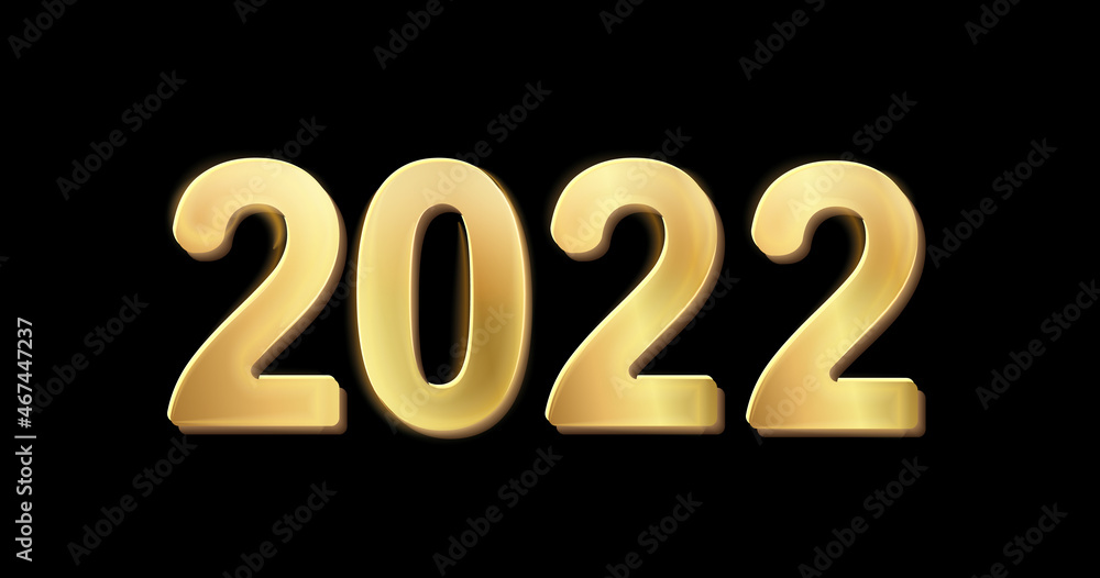 Christmas text 2022. Vector illustration. Happy new year greeting card.