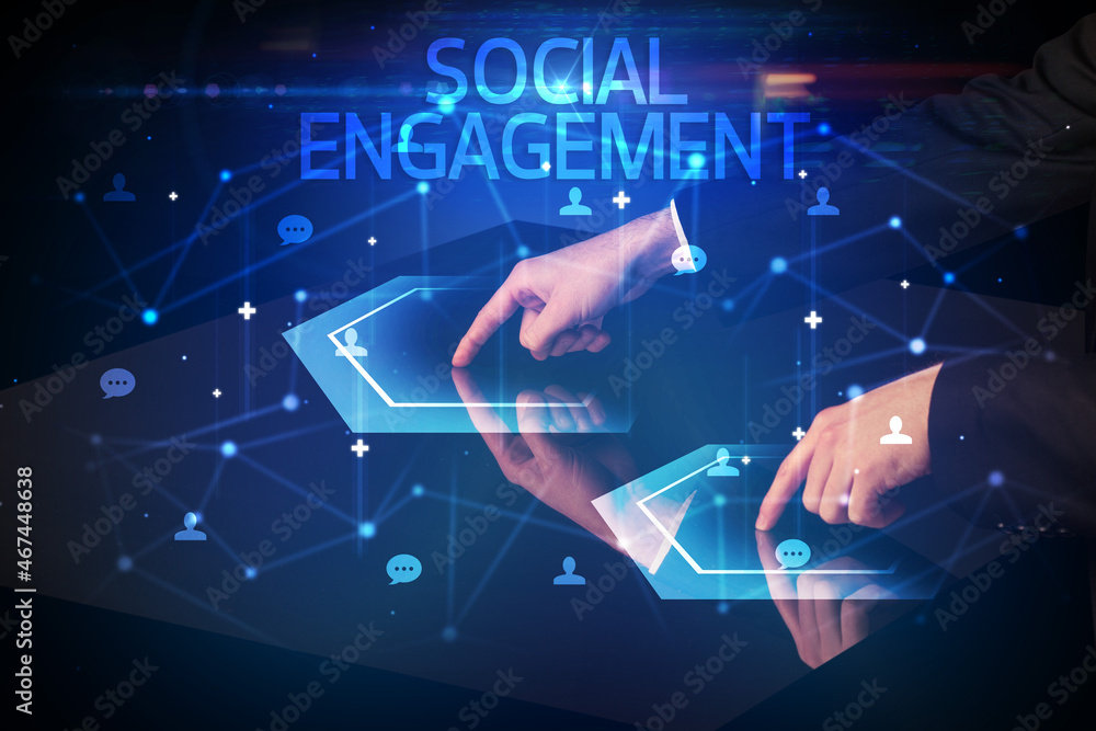 Navigating social networking with social icons Navigating social networking with social icons