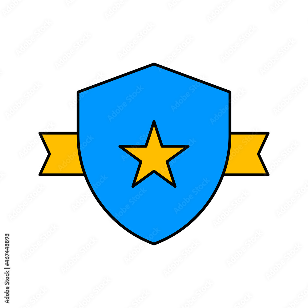 creative badge ribbon icon vector creative badge ribbon icon vector
