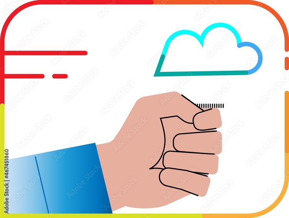 Hand tossing a coin, minimalist flat style clipart, concept of chance decides fate Hand tossing a coin, minimalist flat style clipart, concept of chance decides fate