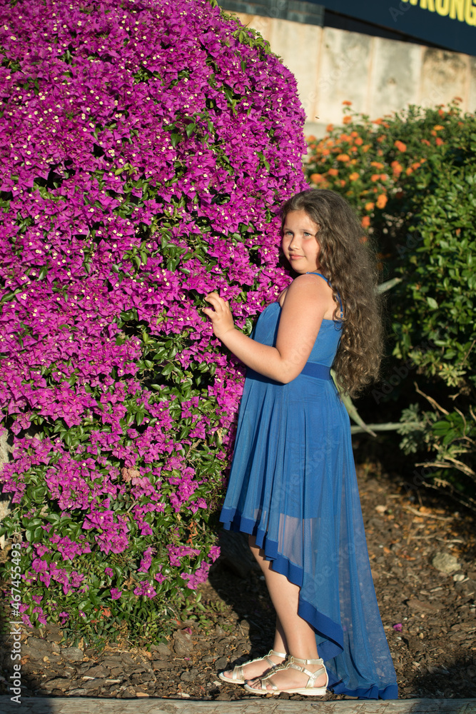 little girl in the garden little girl in the garden