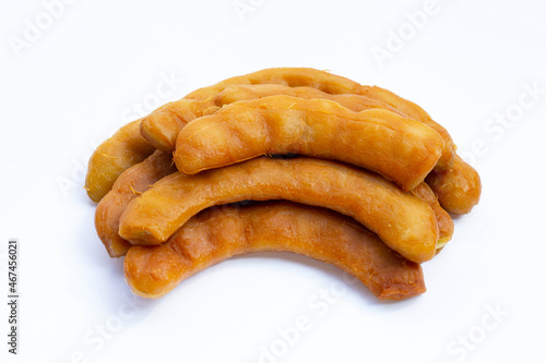 Tamarind pickled fermented on white background.