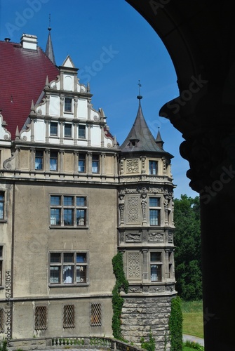 Obraz na płótnie Pałac Moszna w salonie