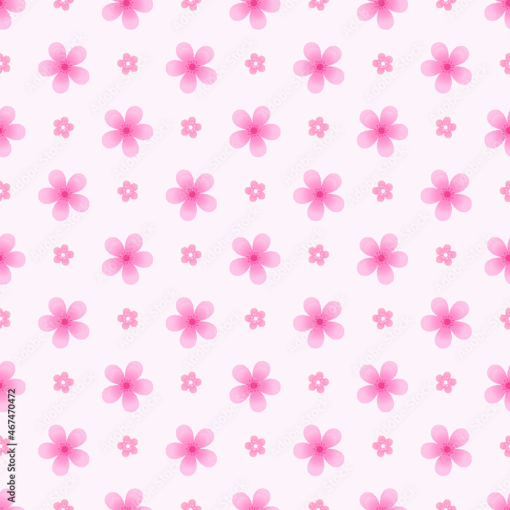 seamless pattern with pink flowers seamless pattern with pink flowers