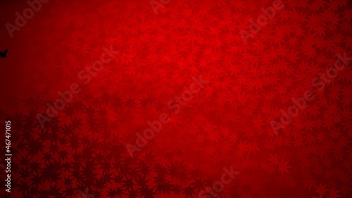 赤い紅葉絨毯