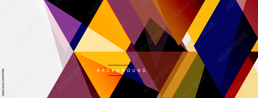 Mosaic triangles geometric background. Techno or business concept, pattern for wallpaper, banner, background, landing page Mosaic triangles geometric background. Techno or business concept, pattern for wallpaper, banner, background, landing page