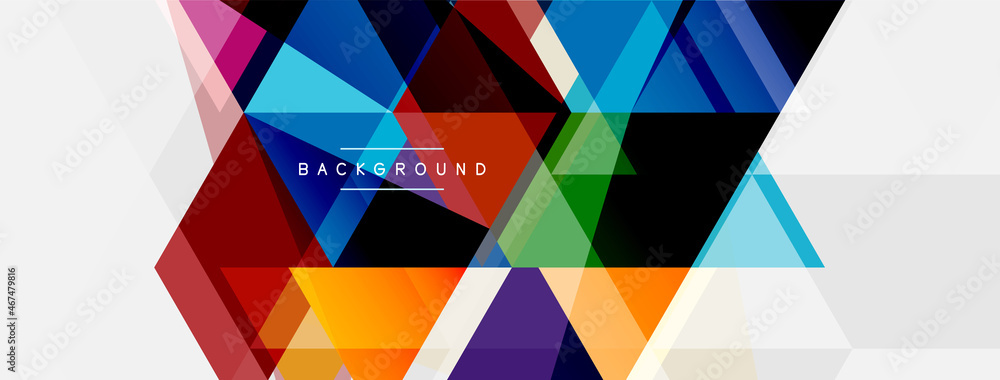 Mosaic triangles geometric background. Techno or business concept, pattern for wallpaper, banner, background, landing page Mosaic triangles geometric background. Techno or business concept, pattern for wallpaper, banner, background, landing page