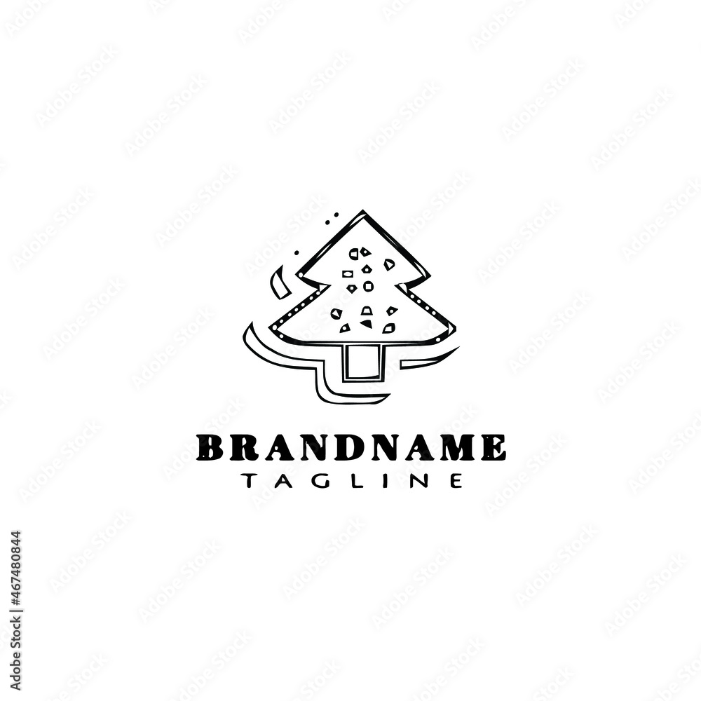 christmas tree logo cartoon icon design template black isolated vector flat christmas tree logo cartoon icon design template black isolated vector flat