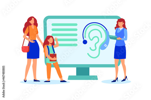 Assistive Hearing Device illustration exclusive design inspiration 