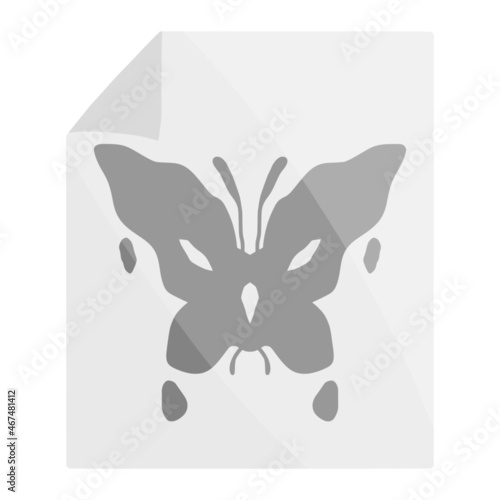 inkblot test for mental health color illustration