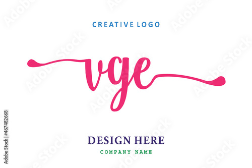 VGE lettering logo is simple, easy to understand and authoritative