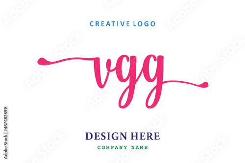 VGG lettering logo is simple, easy to understand and authoritative