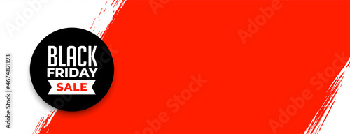 wide banner of black friday sale