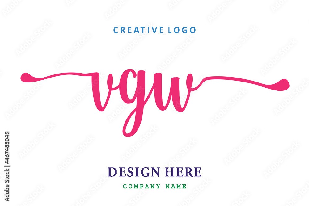 VGW lettering logo is simple, easy to understand and authoritative VGW lettering logo is simple, easy to understand and authoritative