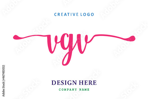 VGV lettering logo is simple, easy to understand and authoritative