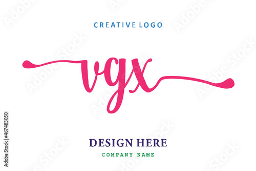 VGX lettering logo is simple, easy to understand and authoritative