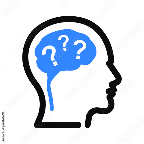 Dementia care or thinking icon