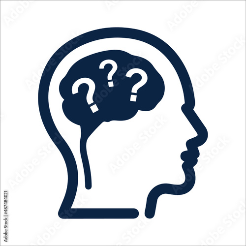 Dementia care or thinking icon