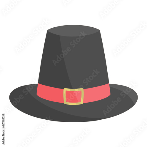 thanksgiving hat for thanksgiving color illustration