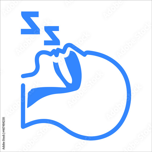 Sleep apnea or sleeping icon