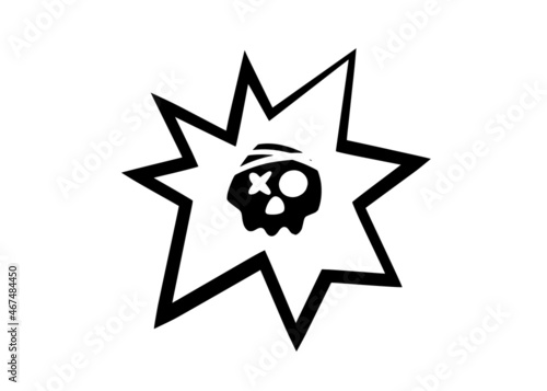 Swearing speech bubble censored with symbols. Hand drawn swear words in text bubbles to express exclamation and harsh mood. Vector illustration isolated in white background