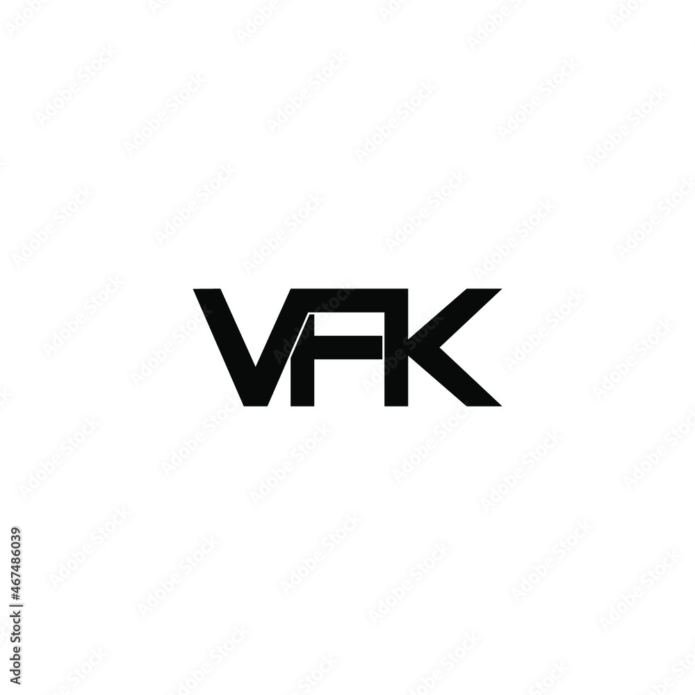 vfk initial letter monogram logo design vfk initial letter monogram logo design