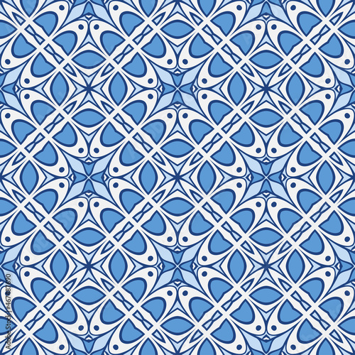 Vector seamless geometric pattern, background for design.