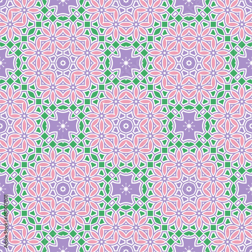 Vector seamless geometric pattern, background for design.