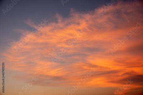 Sunrise or Sunset and beautiful Red sky over the Sea © 15Studio