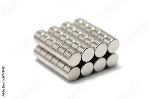 Neodymium magnet 8mm x 5mm horizontal stack