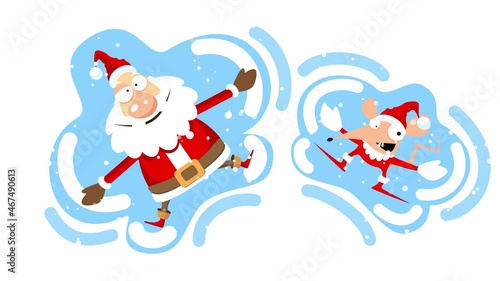 santa claus with gifts