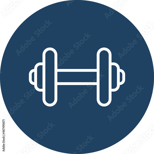 Dumbell Vector Icon That Can Easily Modified Or Edit

