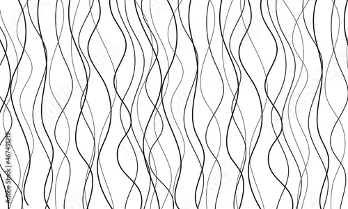 Abstract Vertical Lines Background. Line Art Drawing Black on White Background. Vector EPS 10