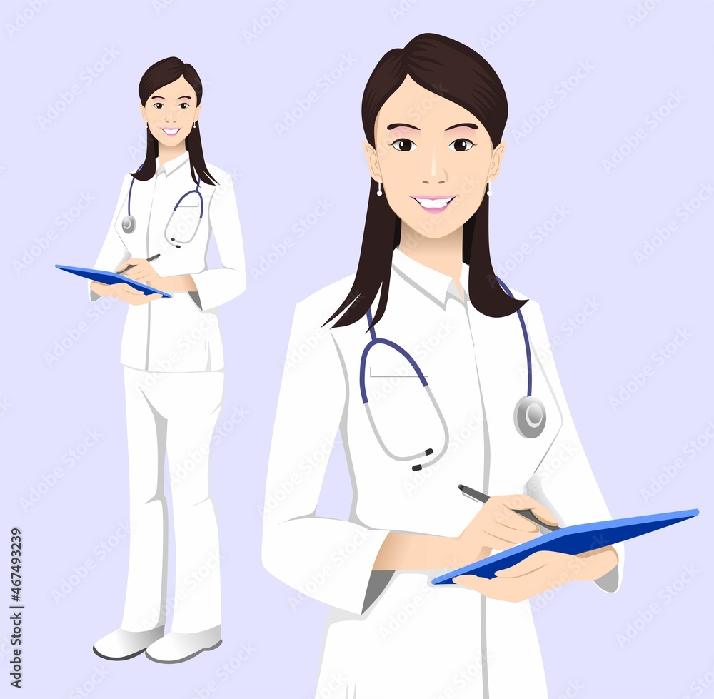 avatar. Female woman nurse character vector illustration avatar. Female woman nurse character vector illustration