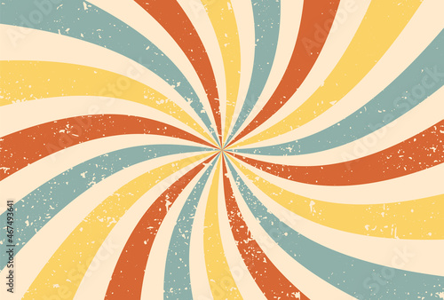 retro vector background with rays for social media posts, banner, card design, etc. © mar_mite_