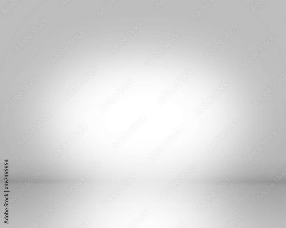 Abstract illustration 3D background texture of dark and light clear white , black and gray gradient wall and floor in studio room. Empty room studio gradient.