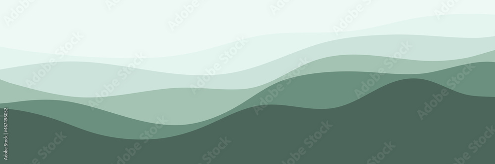 green wave pattern  vector illustration good for web banner, ads banner, tourism banner, wallpaper, background template, and backdrop