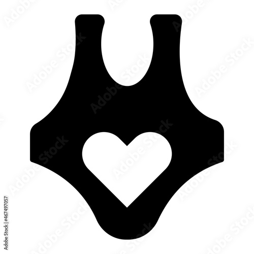 Trendy design icon of bodysuit