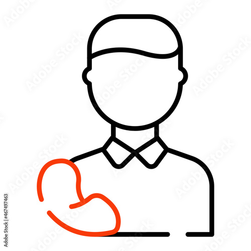 An icon design of fatherhood
