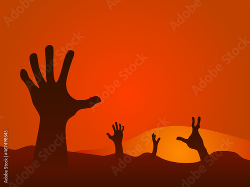 silhouettes of people being tortured in hell