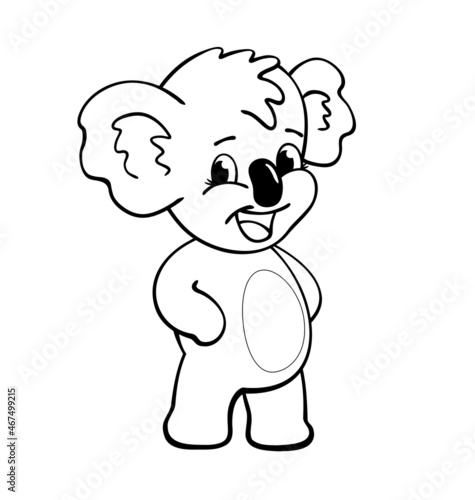 happy aussie koala for kids coloring book