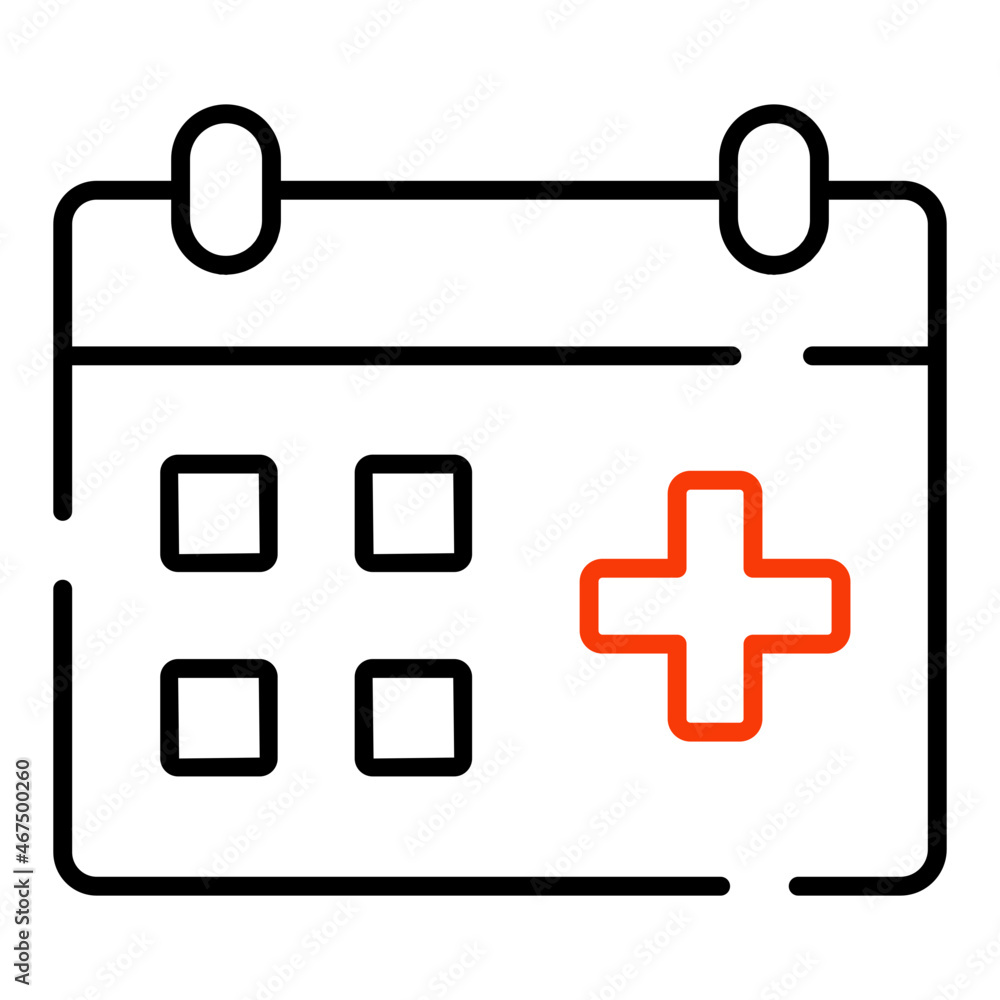 Editable design icon of doctor appointment Editable design icon of doctor appointment