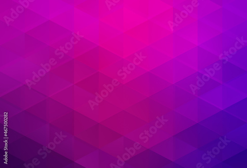 Abstract layered geometric background, purple and pink triangles. Full frame triangular shape background. Copy space.