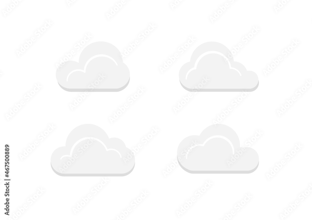 cloud vector isolated on white background ep163 cloud vector isolated on white background ep163