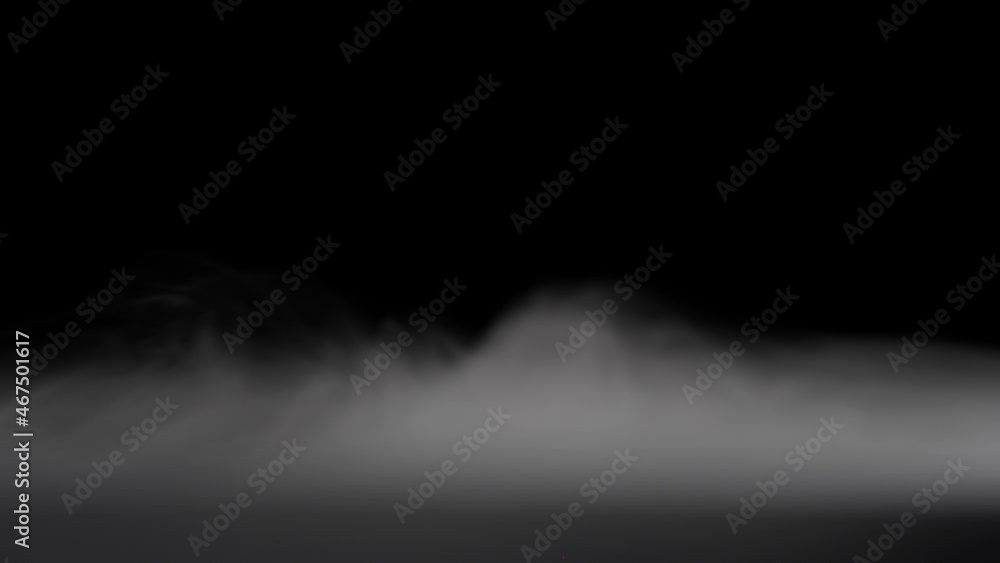 White smoke slowly floating through black background White smoke slowly floating through black background