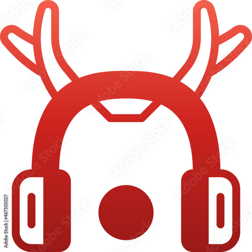 earmuffs gradient icon