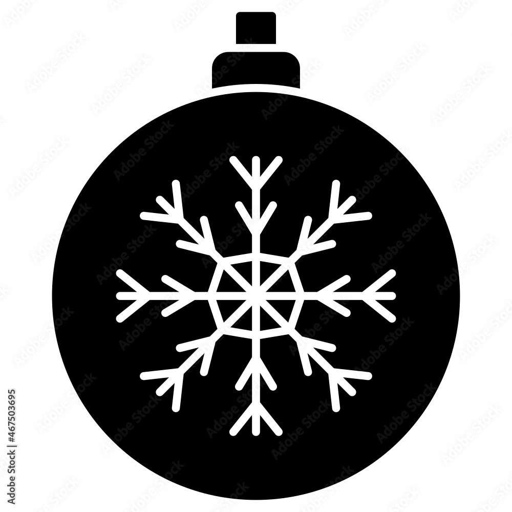 Fototapeta premium christmas solid icon